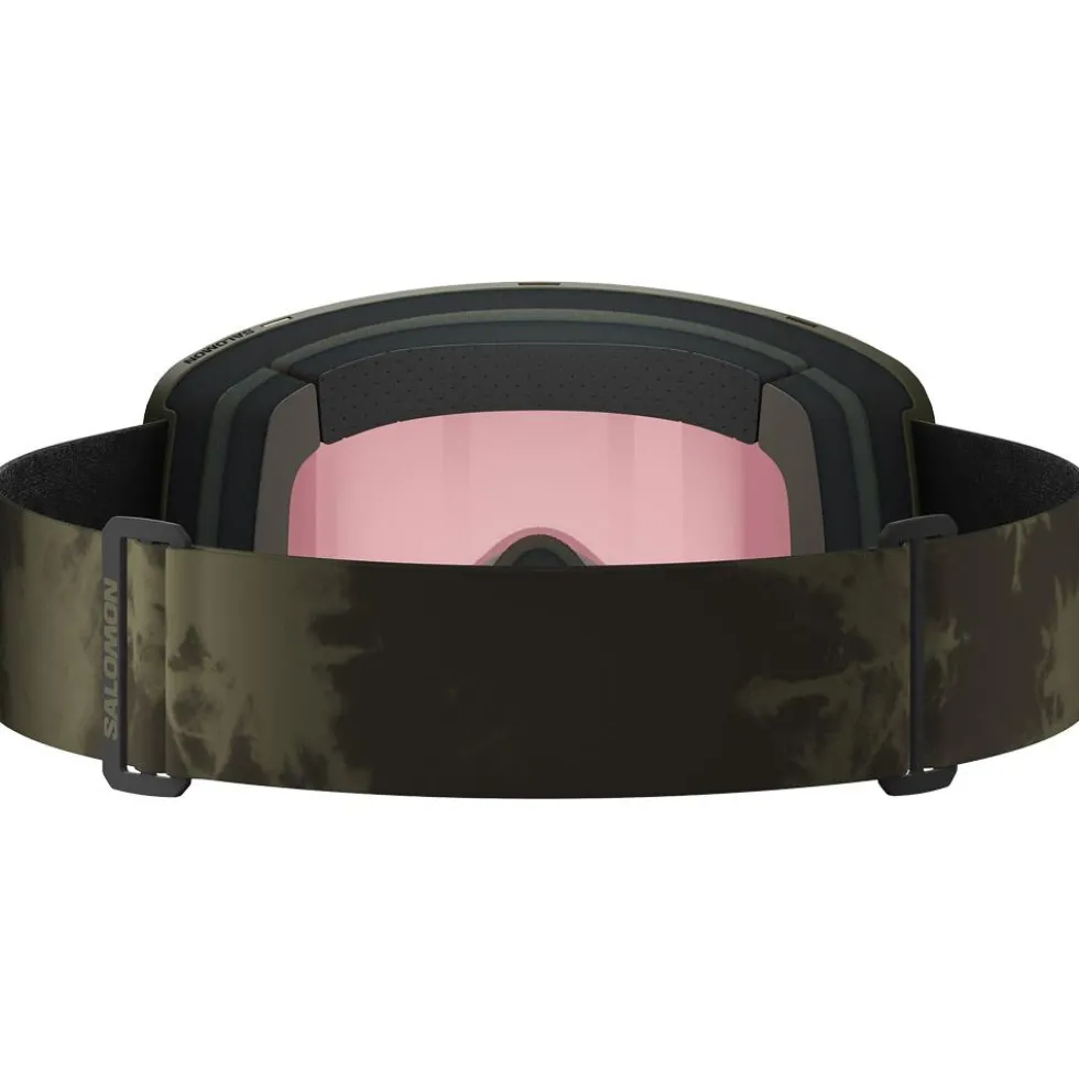 Maschera Salomon Sentry Pro Olive Night Sigma Photo Poppy Red