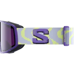 Maschera Salomon Sentry Pro Ultra Violet Qst Sigma Sky Blue + Sigma Light Blue