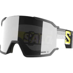 Maschera Salomon S/View 3 Black Pixels Multilayer Super White