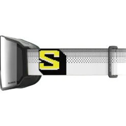 Maschera Salomon S/View 3 Black Pixels Multilayer Super White