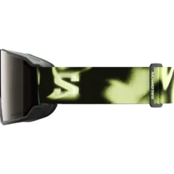 Maschera Salomon S/View 3 Black Yellow Multilayer Black