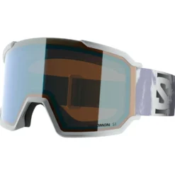 Maschera Salomon S/View 3 Ice Flow Multilayer Light Blue