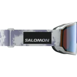 Maschera Salomon S/View 3 Ice Flow Multilayer Light Blue