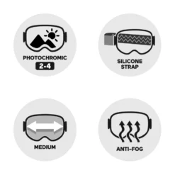 Maschera Scott Ambit Mineral Black White Amp Light Sensitive Blue Chrome