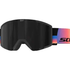 Maschera Scott Shield Freeride World Tour Black Orange Amp Solar Black Chrome