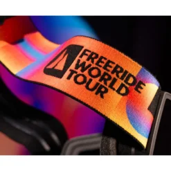 Maschera Scott Shield Freeride World Tour Black Orange Amp Solar Black Chrome