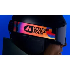 Maschera Scott Shield Freeride World Tour Black Orange Amp Solar Black Chrome