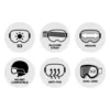 Maschera Scott Shield Mineral White Black Amp Red Chrome