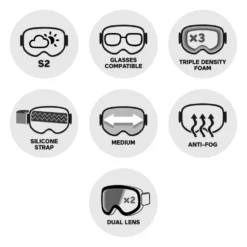 Maschera Scott Sphere Otg Mineral White Amp White Chrome