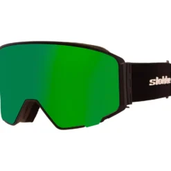 Maschera Slokker Dolomunt Otg Matte Black Green Mirror