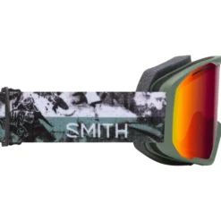 Maschera Smith Blazer Sage Brush Paste Up Red Sol-x Mirror