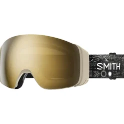 Maschera Smith 4D Mag Chalk Space Lavender Chromapop Sun Black Gold Mirror + Chromapop Storm Blue Sensor Mirror
