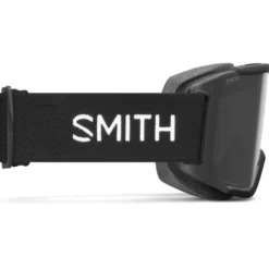 Maschera Smith Squad Black Chromapop Sun Red Mirror + Yellow