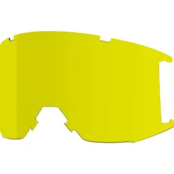 Maschera Smith Squad Black Chromapop Sun Red Mirror + Yellow