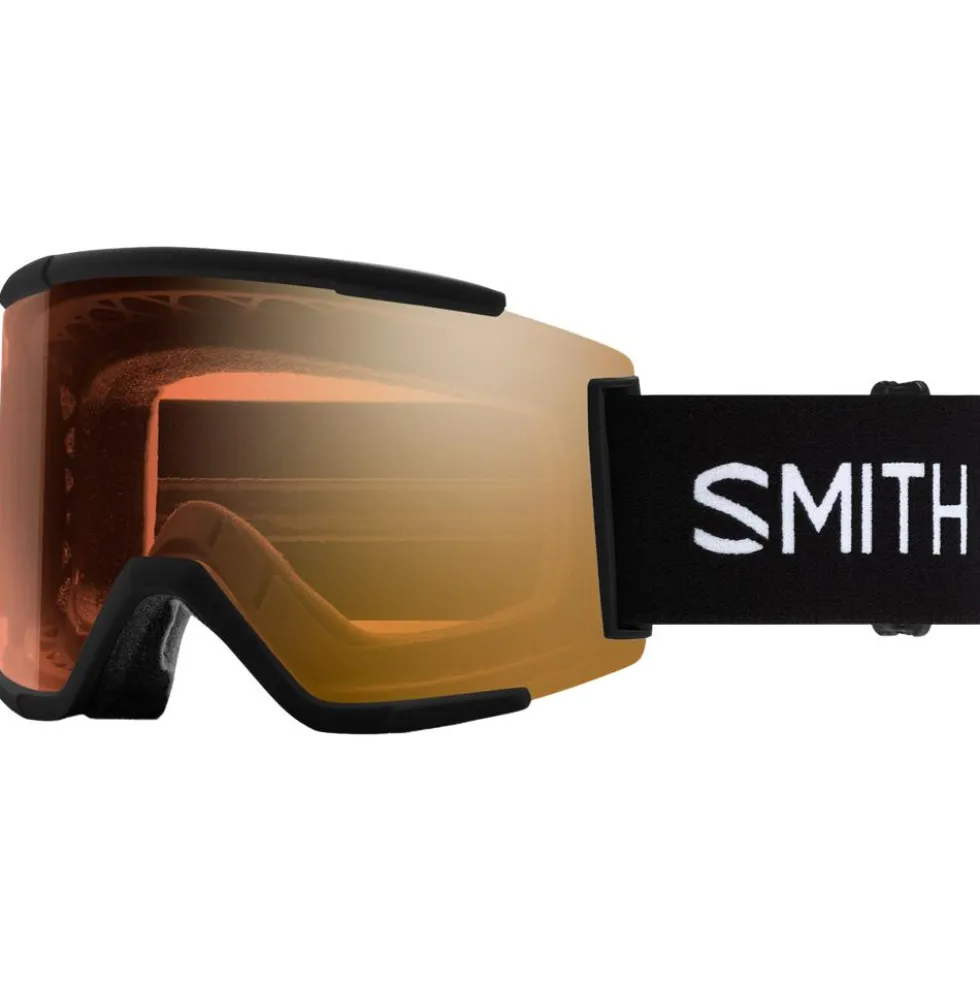 Maschera Smith Squad XL Black Chromapop Pro Photochromic Red Mirror