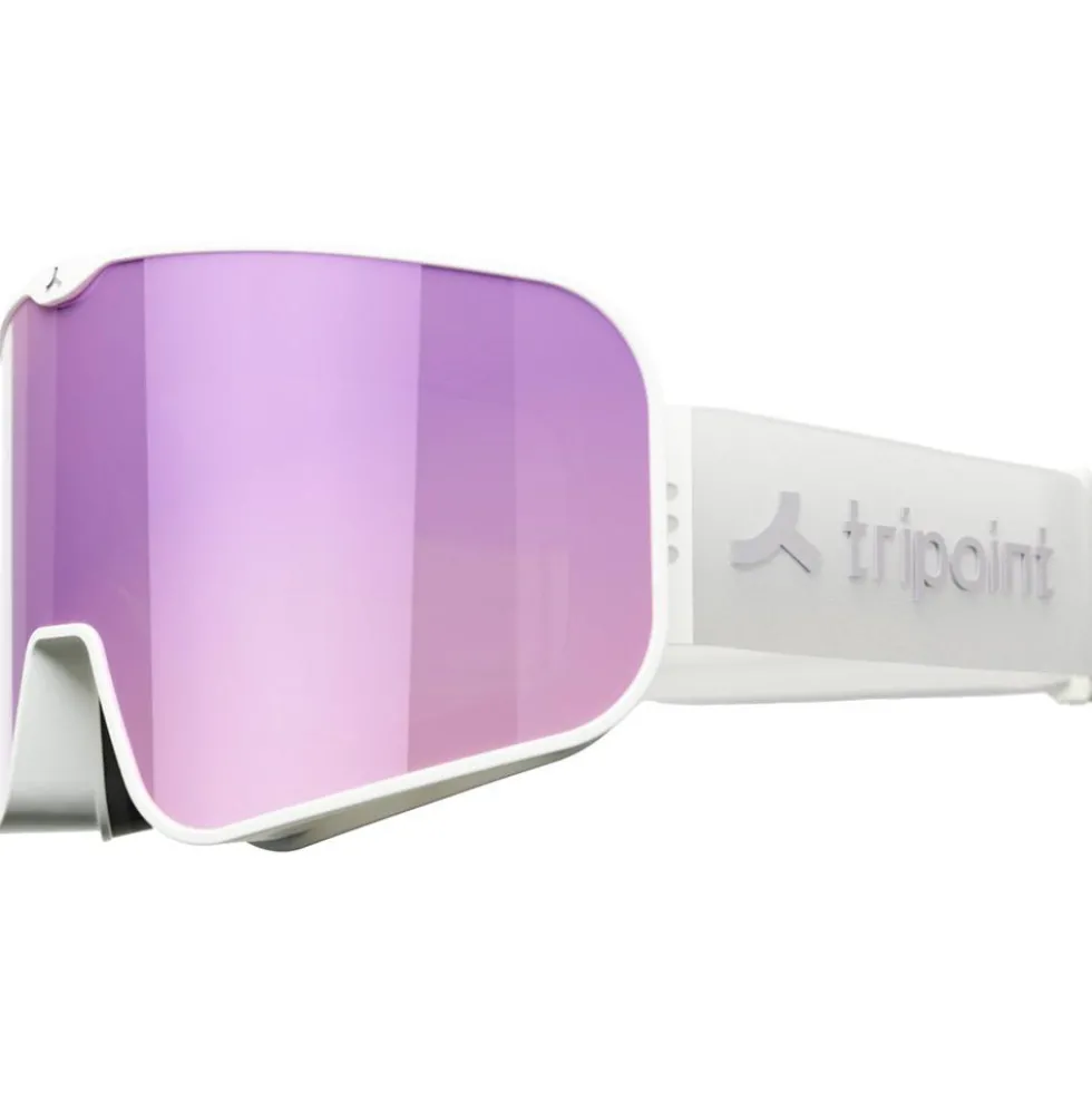 Maschera Tripoint Tumba Peak Matt White Purple Purple Multi