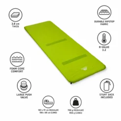 Materassi Mountain Equipment Classic Comfort 3.8 Mat Leaf Green