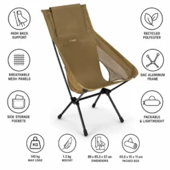 Mobili di campeggio Helinox Chair One Highback Coyote Tan