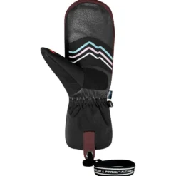 Moffole Auclair A-Peak 2-In-1 Mitt Women Burgundy Black