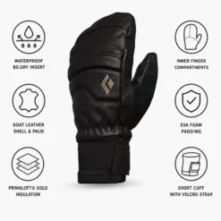 Moffole Black Diamond Spark Mitt Black