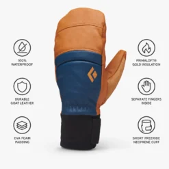 Moffole Black Diamond Spark Mitt Henna Ink Blue