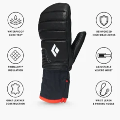 Moffole Black Diamond Women's Progression Mitts Black