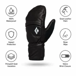Moffole Black Diamond Women's Spark Mitts Black