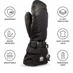 Moffole Hestra Army Leather Extreme Black
