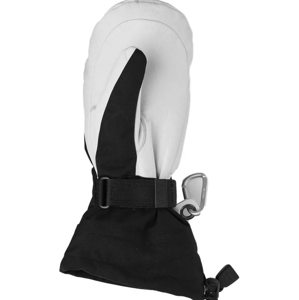 Moffole Hestra Army Leather Heli Ski Female Mitt Black