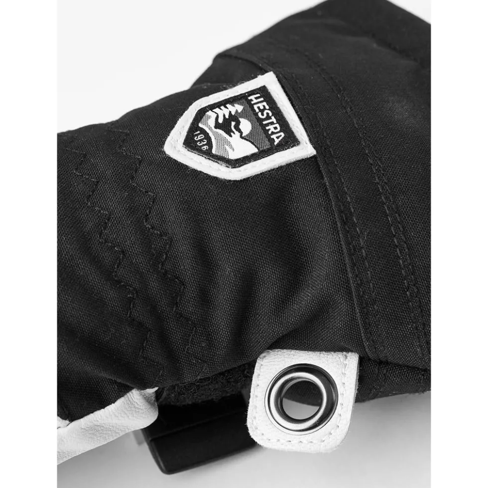 Moffole Hestra Army Leather Heli Ski Female Mitt Black
