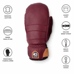 Moffole Hestra Women's Fall Line Mitt Bordeaux