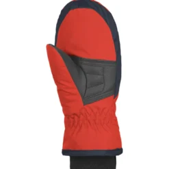 Moffole Reusch Kids Mitten Fire Red Dress Blue White