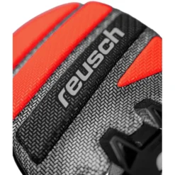 Moffole Reusch Worldcup Warrior Team Mitten Black Silver Fluo Red