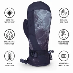 Moffole 686 Wms Gore-Tex Linear Mitt Black Cloudbreak