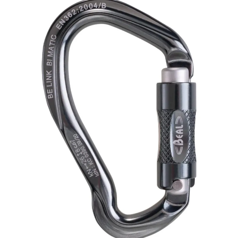 Moschettoni Beal Be Link Bi Matic Matte Gris