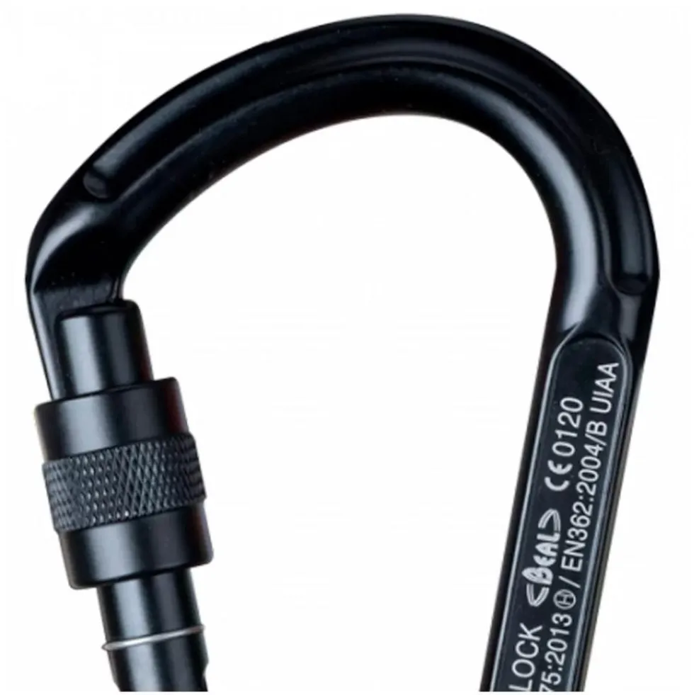 Moschettoni Beal Be Lock Screw Full Black