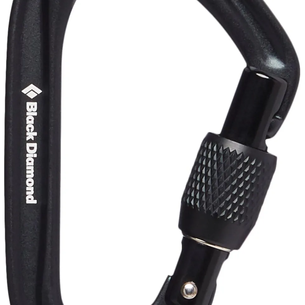 Moschettoni Black Diamond Hotforge Screwgate Black