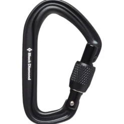 Moschettoni Black Diamond Hotforge Screwgate Black