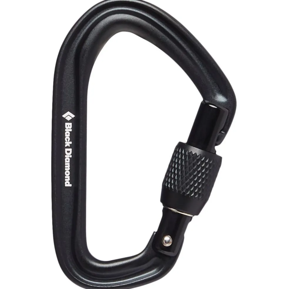Moschettoni Black Diamond Hotforge Screwgate Black