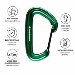 Moschettoni Black Diamond Litewire Green