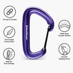 Moschettoni Black Diamond Litewire Purple