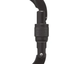 Moschettoni Black Diamond Oval Keylock Screwgate Black 2