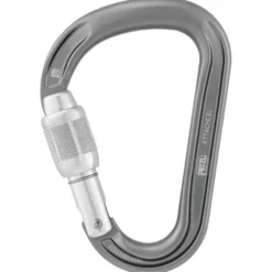 Moschettoni Petzl Attache Screw Lock Gris