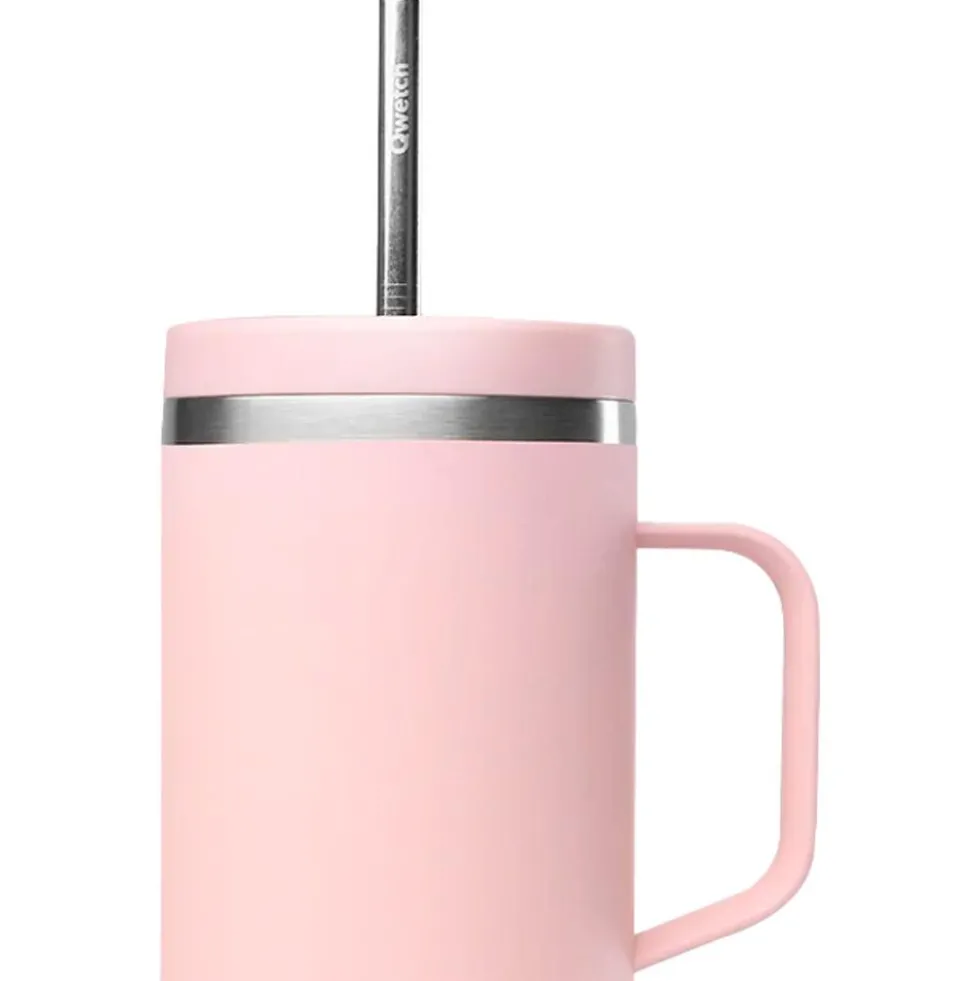 Mug Qwetch Cold Cup 600 ml + Anse Pastel Rose