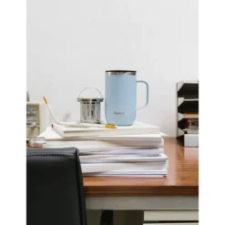 Mug Qwetch Mug Tisanière 470 ml Pastel Bleu