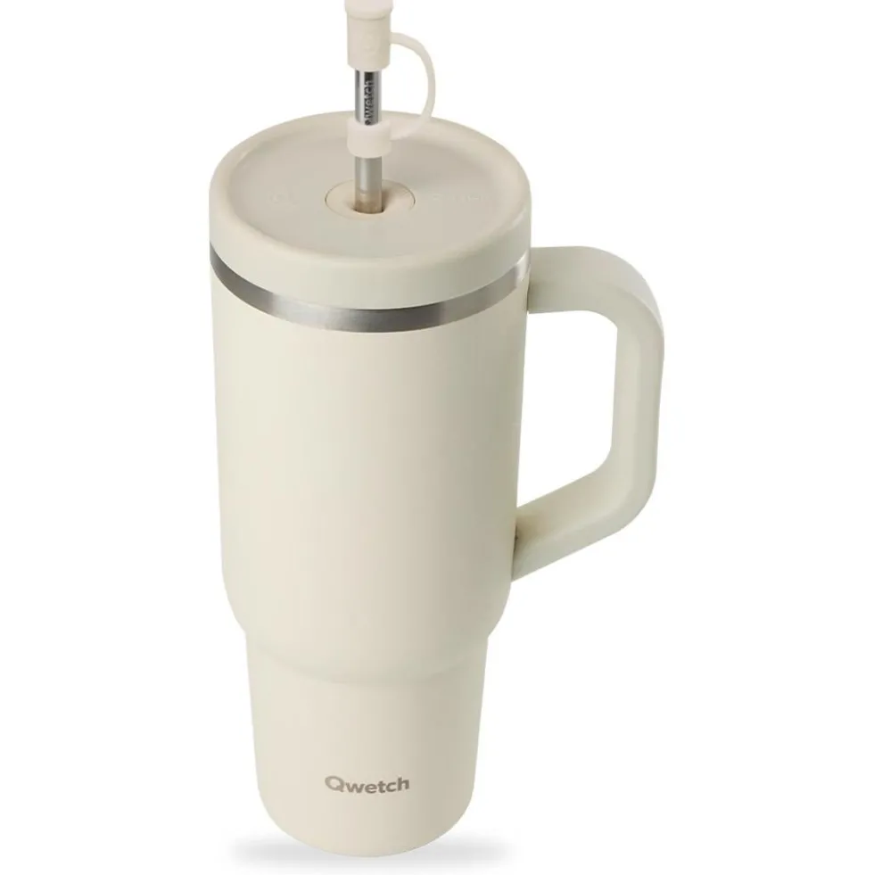 Mug Qwetch Travel Cup Inox 900 ml Matt Sable