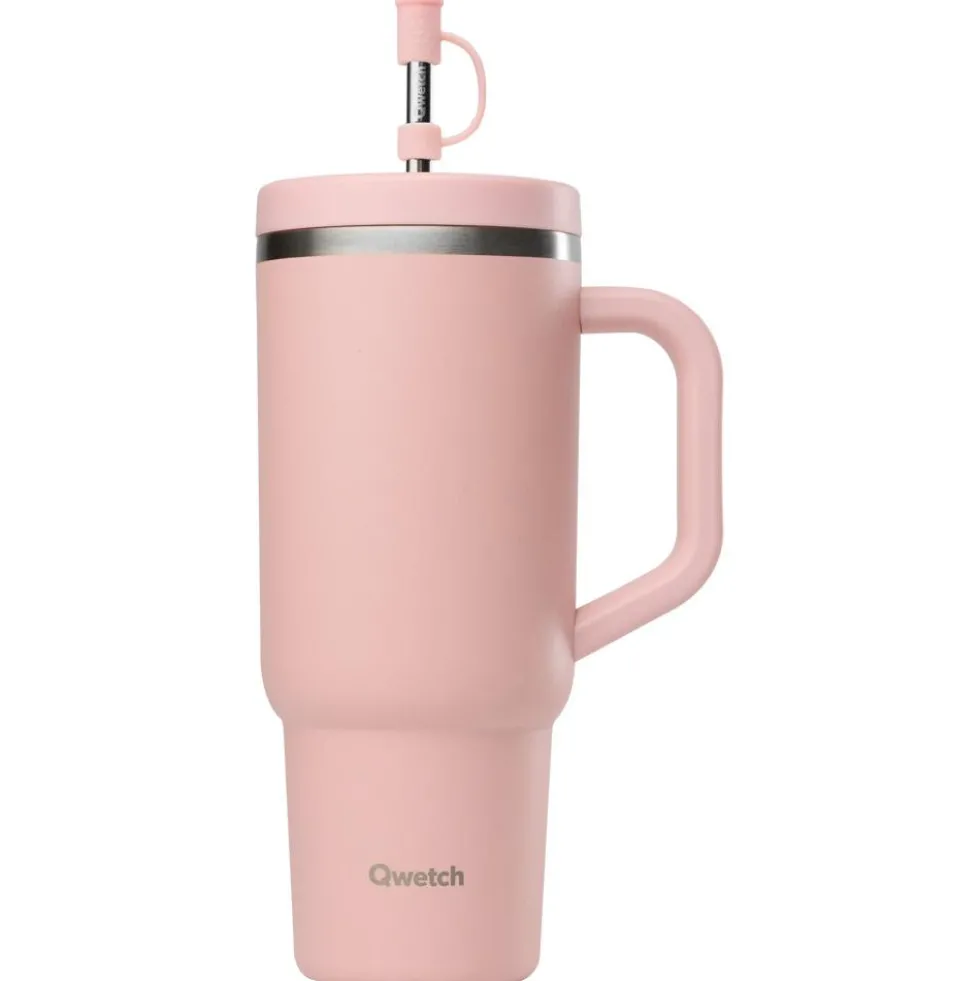 Mug Qwetch Travel Cup Inox 900 ml Rose Pastel