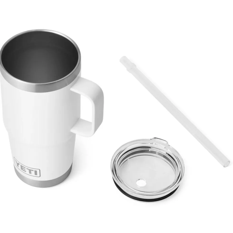 Mug Yeti Rambler 25 Oz (739 ml) Straw Mug White