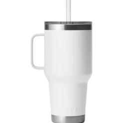 Mug Yeti Rambler 35 Oz (994 ml) Straw Mug White