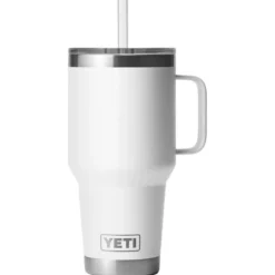Mug Yeti Rambler 35 Oz (994 ml) Straw Mug White